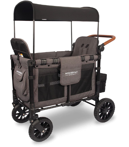 WONDERFOLD W2 Luxe Double Stroller Wagon 